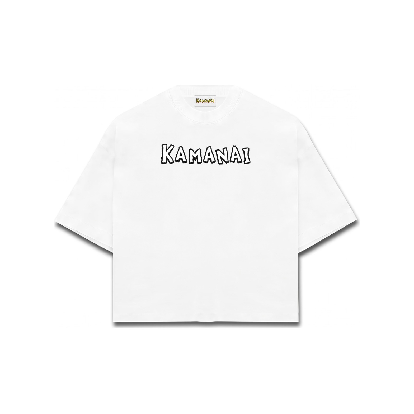 "Kamanai" Chest Logo Tee — White