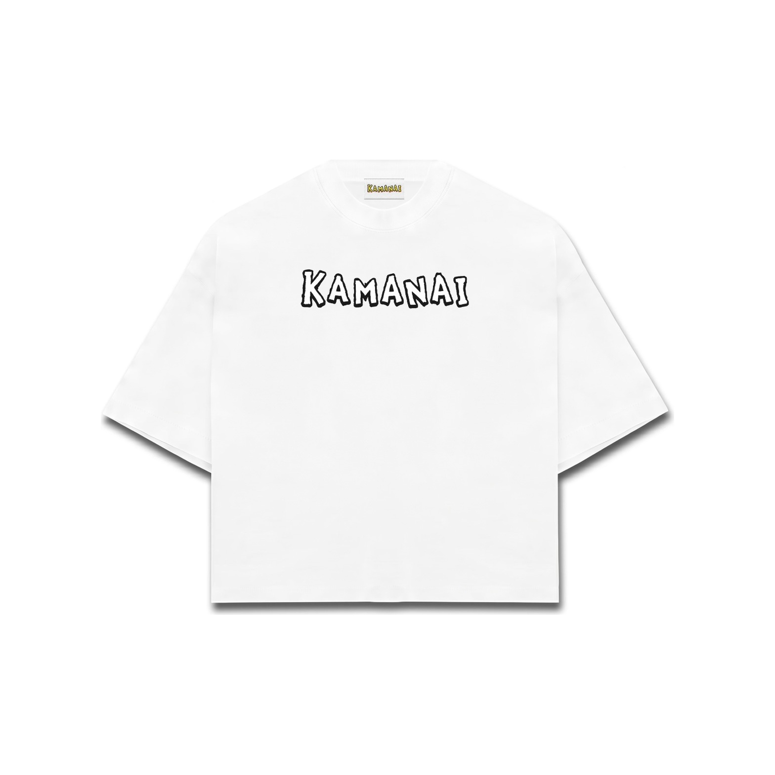 "Kamanai" Chest Logo Tee — White