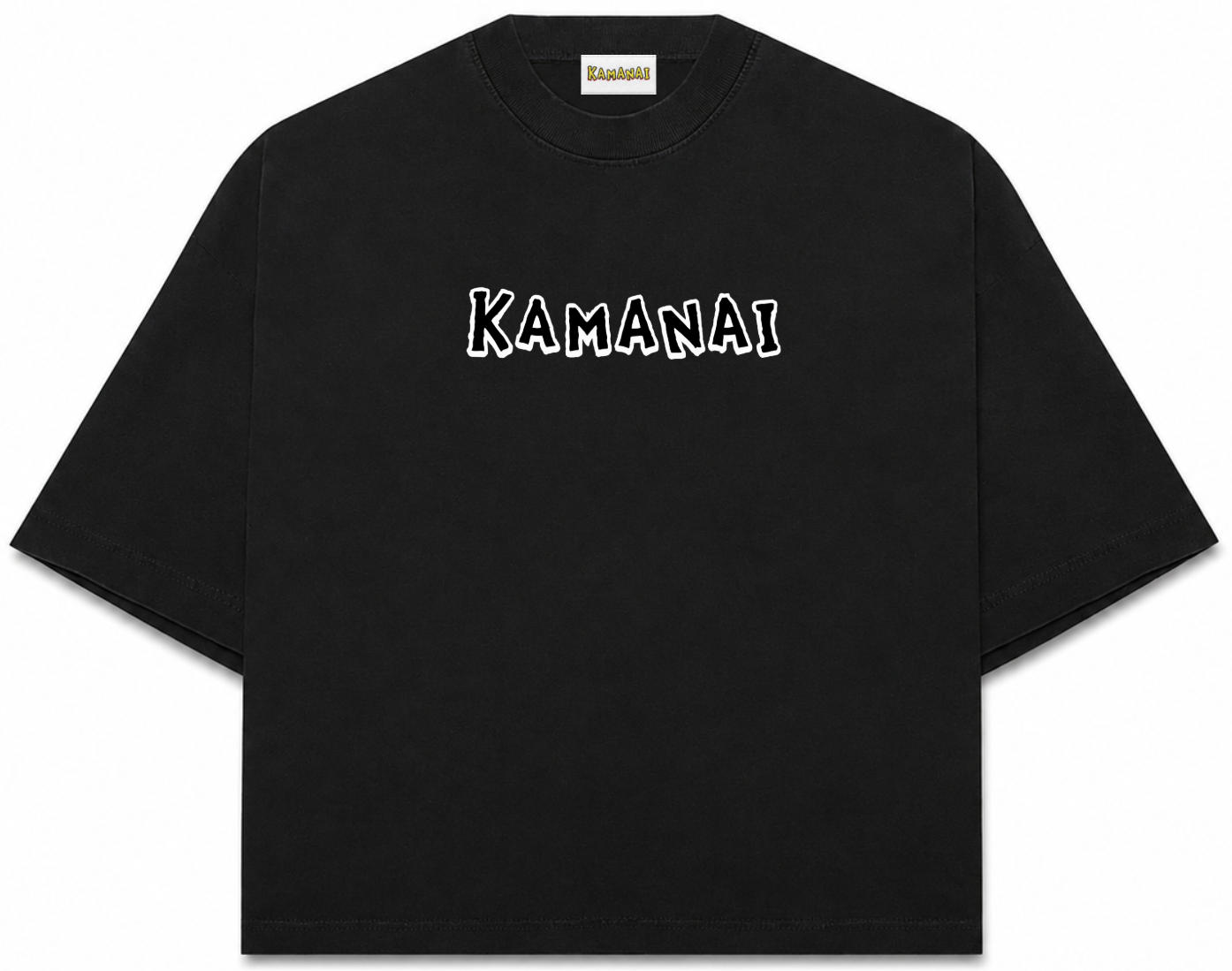"Kamanai" Chest Logo Tee - Black