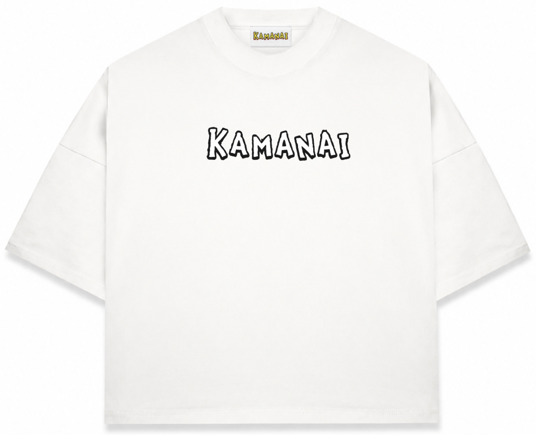 "Kamanai" Chest Logo Tee - White